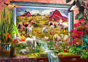 Bluebird Magic Farm Painting palapeli 1000 palaa