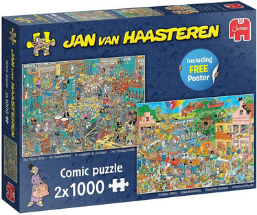 Jan Van Haasteren - The Music Shop - Holiday Jitters 2x1000 palaa