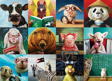 Eurographics Funny Animals palapeli 1000 palaa