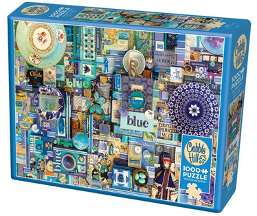 Cobble Hill  Shelley Davies Blue palapeli 1000 palaa