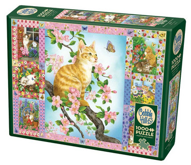 Cobble Hill / Blossoms and Kittens Quilt palapeli 1000 palaa