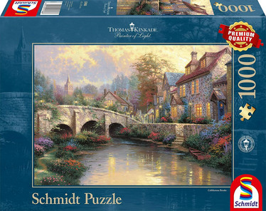Schmidt Thomas Kinkade Cobblestone Brooke palapeli 1000 palaa