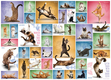 Eurographics Yoga Cats palapeli 1000 palaa