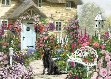 Otter House Cottage Garden palapeli 1000 palaa