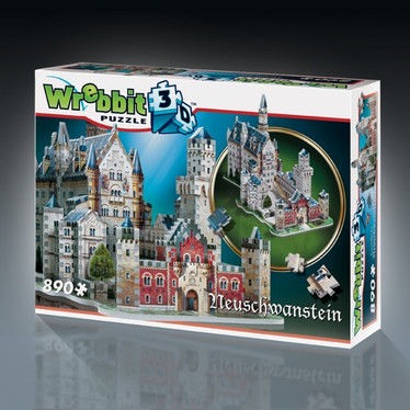 Wrebbit 3D Neuschwanstein linna palapeli 890 palaa