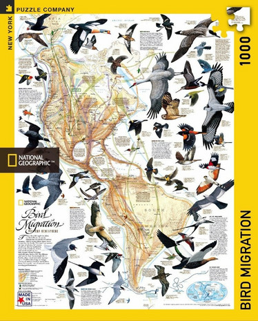 New York Puzzle Company Bird Migration palapeli 1000 palaa