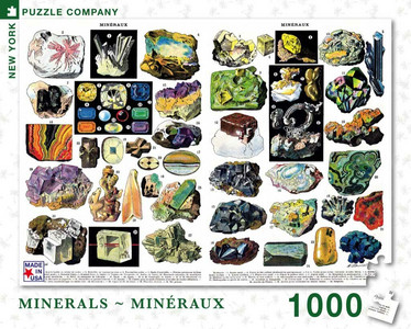 New York Puzzle Company Minerals - Minéraux palapeli 1000 palaa