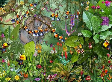 Grafika Art Collection Francois Ruyer Jungle palapeli 2000 palaa