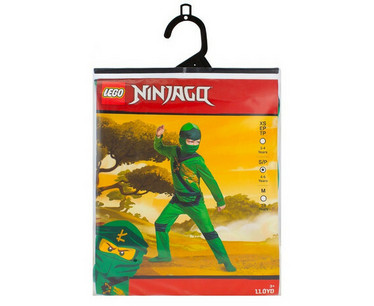 LEGO  NINJAGO puku vihreä LLOYD Fancy M 7-8v