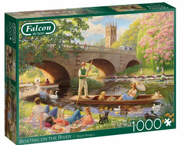 Falcon De lux Daniel Rodgers Boating on the River palapeli 1000 palaa