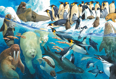 Schmidt Animals of the Polar Regions palapeli 100 palaa
