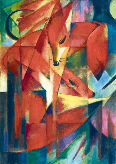 Bluebird Franz Marc The Foxes, 1913 palapeli 1000 palaa
