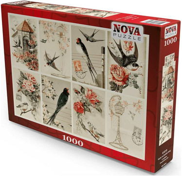 Nova Puzzle Vintage Collage palapeli 1000 palaa