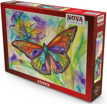 Nova Puzzle Colorful Butterfly palapeli 1000 palaa