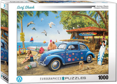 Eurographics VW Beetle Surf Shack palapeli 1000 palaa