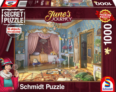 Schmidt Secret Puzzle June's Journey: June's Bedroom palapeli 1000 palaa