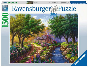 Ravensburger Cottage by the River palapeli 1500 palaa