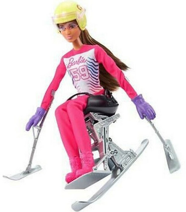 Barbie winter sports para alppihiihtäjä