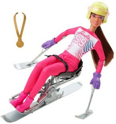 Barbie winter sports para alppihiihtäjä