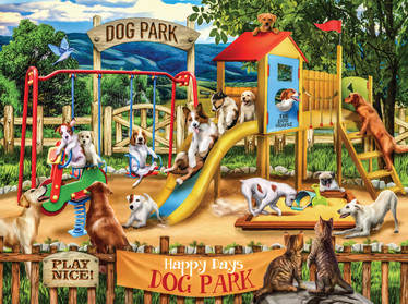 SunsOut Tom Wood - Happy Days Dog Park palapeli 1000 palaa