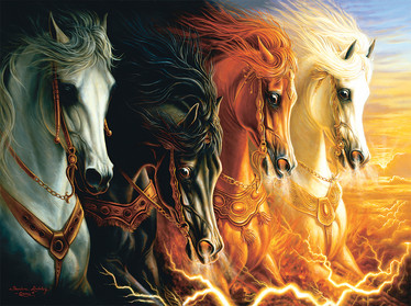 SunsOut Lindsburg-Osorio - Four Horses of the Apocalypse palapeli 1000