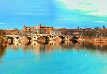 Bluebird Toulouse Pont Neuf palapeli 1000 palaa
