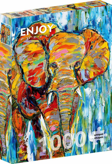 Enjoy Colorful Elefant palapeli 1000 palaa