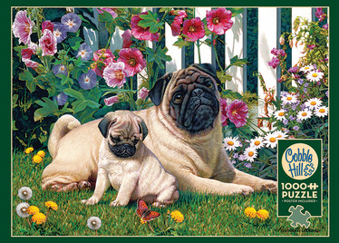 Cobble Hill Pug Family palapeli 1000 palaa