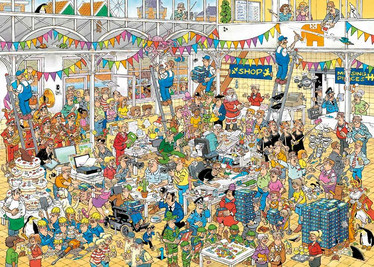 Jan van Haasteren Studio 10 years palapeli 1000 palaa
