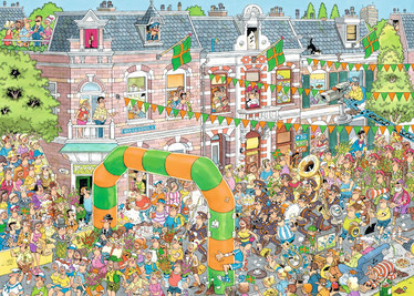Jan van Haasteren Nijmegen Marches palapeli 1000 palaa