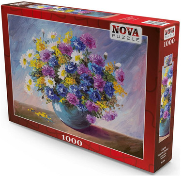 Nova Puzzle Colorful Wildflowers -palapeli, 1000 palaa