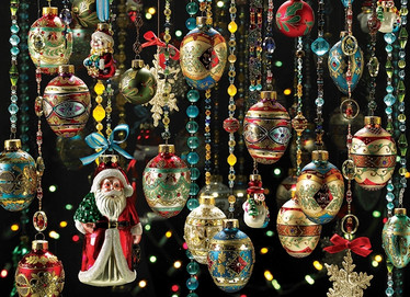Cobble Hill Christmas Ornaments palapeli 1000 palaa