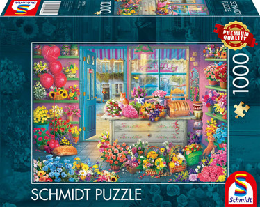 Schmidt Colorful Flower Shop palapeli 1000 palaa