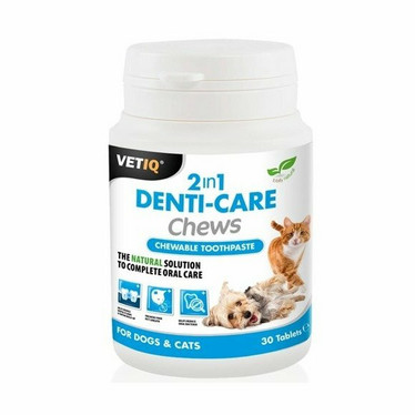 VetIQ 2in1 Denti-Care Chews - hammastahna purutabletti, 30 tablettia