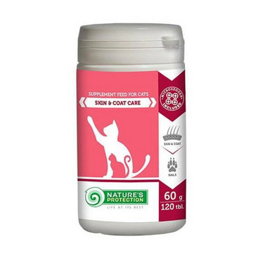 Nature's Protection Skin & Coat Care - ravintolisä kissoille 120 tabl.