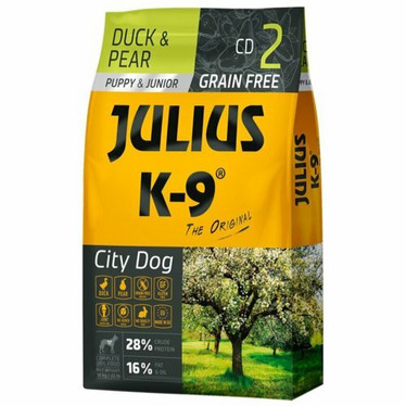 Julius K-9 Duck & Pear Puppy & Junior - viljaton penturuoka