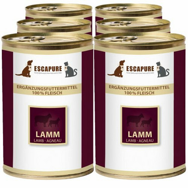Escapure Lamm Pur - 100% lammasta - 6x 400g