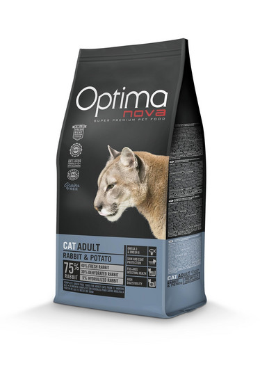 Optimanova cat adult rabbit & potato grain free  alk. 2kg