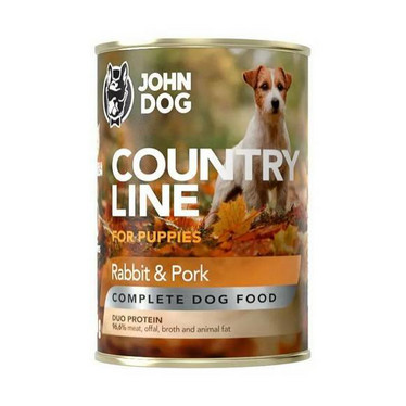 John Dog Country Line kani ja sianliha - täysravinto 800g