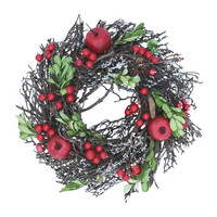 Wreath branch/apple/berry