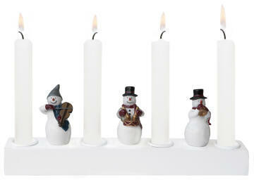 Advent candleholder Snowman