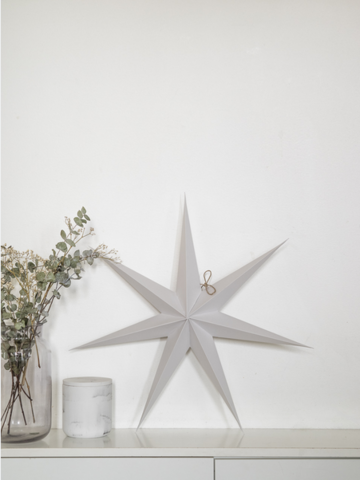 Riikedesign paperitähti  30cm harmaa