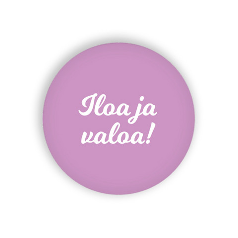 Iloa ja valoa magneetti