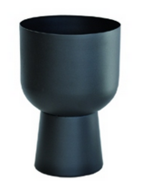 Black metalpot