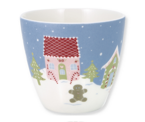 Stoneware Latte cup Laura homes dusty blue