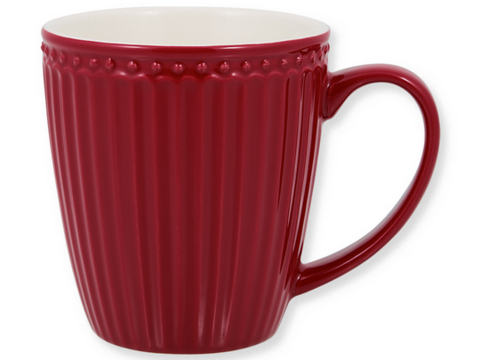 Stoneware Mug Alice claret red