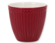 Stoneware Latte cup Alice claret red