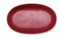 Stoneware Biscuit plate Alice claret red