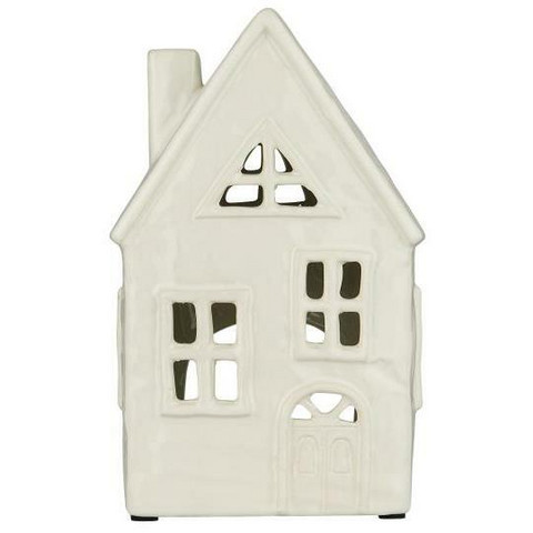 House f/tealight Stillenat arched door offwhite