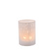 Hurricane candle holder with motifandLED